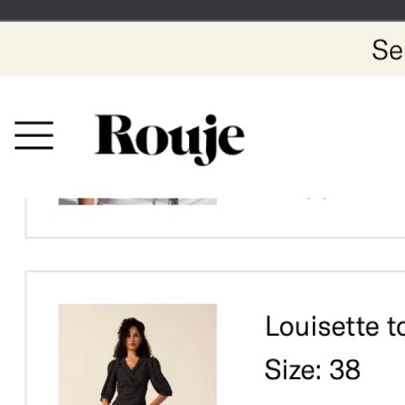 Rouje Louisette Blouse size 38 - Picture 6 of 6